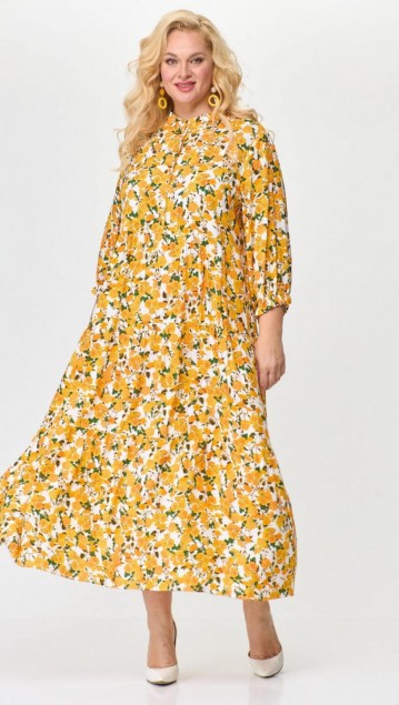 Abbi Платье 1010 желтый кувшинки 