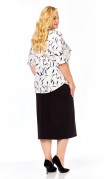 Abbi Блузка 4063 Plus Size бело-синий фото 6