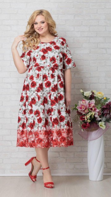 Aira-Style Платье 795 Красные розы 
