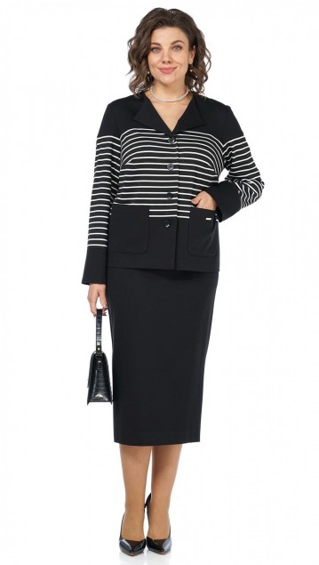 ALANI collection Комплект 2465 Черный-полоска 