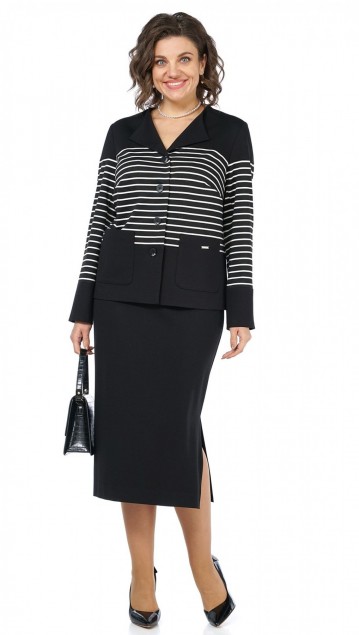 ALANI collection Комплект 2465 Черный-полоска фото 4