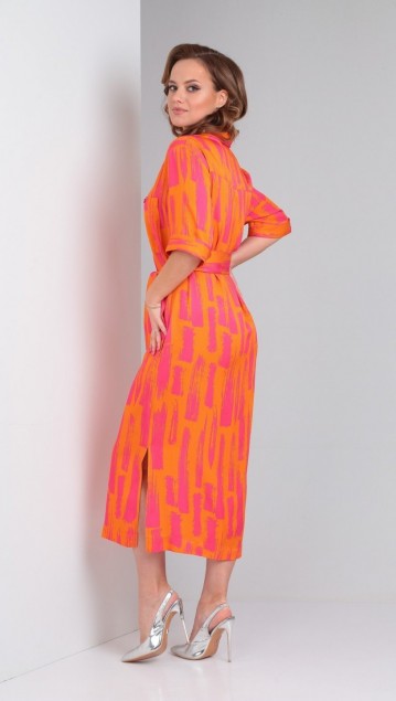 ANDREA FASHION Платье 2  Оранжевый фото 5