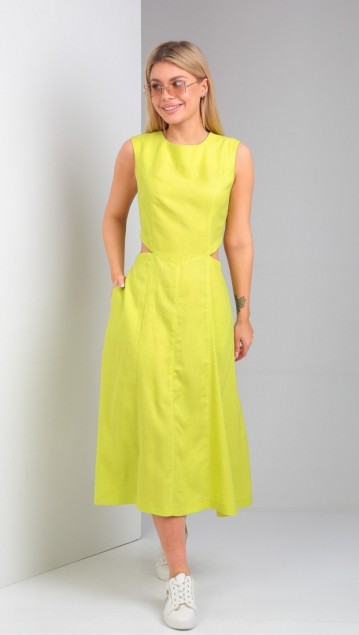 ANDREA FASHION Платье 4 Желтый фото 4