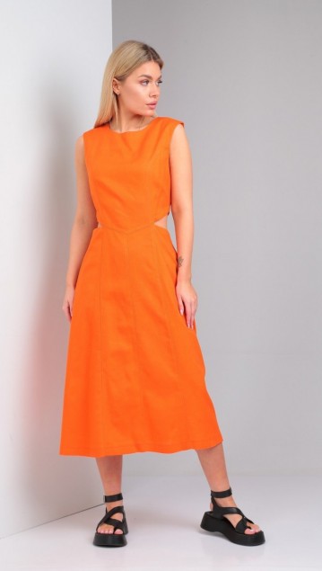 ANDREA FASHION Платье 4 Оранжевый 