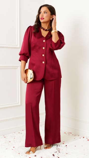 Beautiful&Free Костюм 6382 бордо 