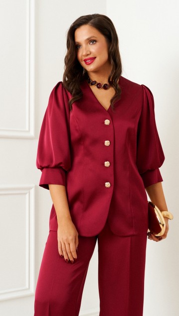 Beautiful&Free Костюм 6382 бордо фото 3