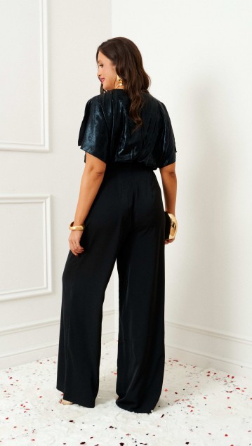 Beautiful&Free Комбинезон 6391 черный/бархатный фото 6