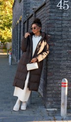  Пальто 8014 горький шоколад