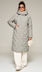  Пальто 8015 серо-зелёный