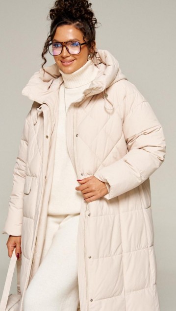 Beautiful&Free Пальто 8016 молочный фото 3