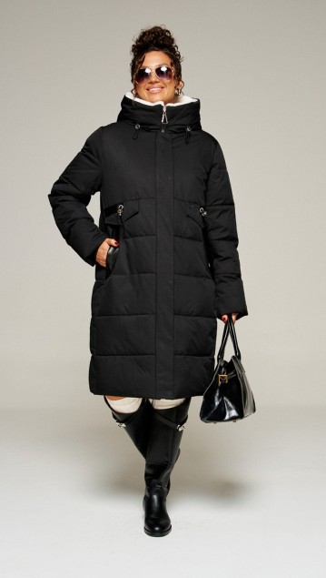 Beautiful&Free Пальто 8019 черный 