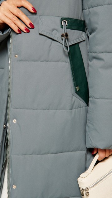 Beautiful&Free Пальто 8019 полынь фото 4