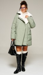  Пальто 8020 мятный