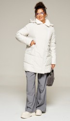  Пальто 8020 светло-серый