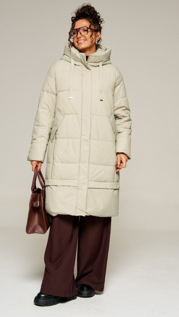 Beautiful&Free Пальто 8022 фисташка 