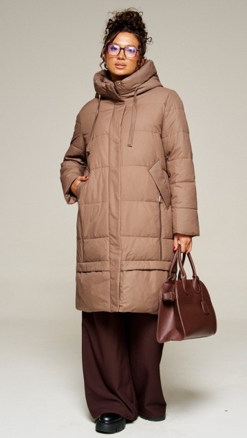 Beautiful&Free Пальто 8022 какао 