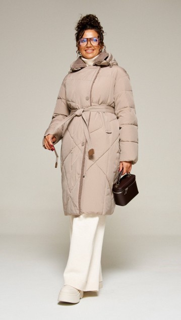 Beautiful&Free Пальто 8024 капучино 