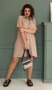 BegiModa Платье Платье 1007 кэмел фото 7