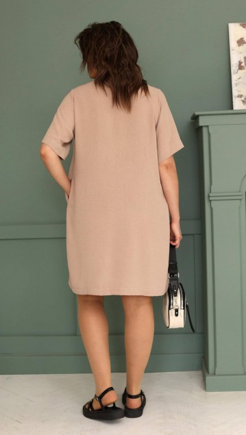 BegiModa Платье Платье 1007 кэмел фото 5