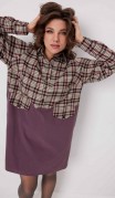 BegiModa Платье 1058 Виноградная клетка фото 7