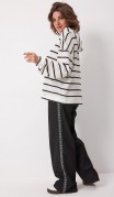 BegiModa Блузка 4137 Чёрно-белый фото 5