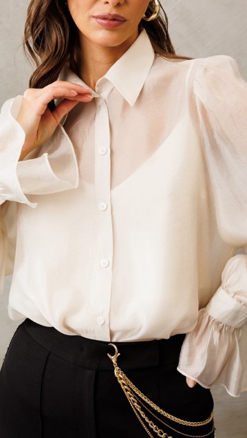 BUTER Блузка 3131 Сливочный фото 5