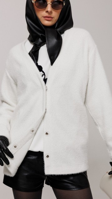 BUTER Кардиган 3197 Молочный фото 4