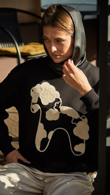 BUTER Джемпер 3212 Черный фото 6