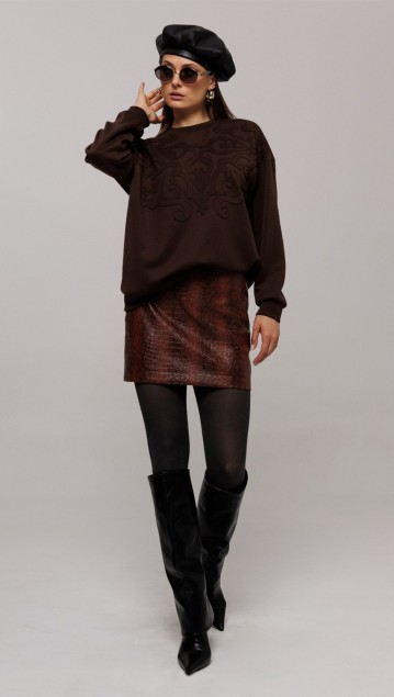 BUTER Джемпер 3214  Коричневый 