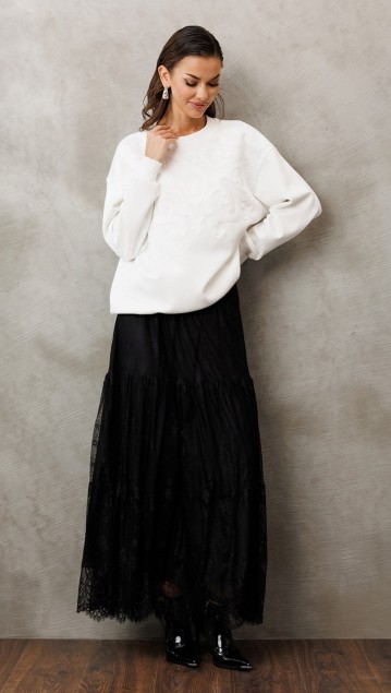 BUTER Джемпер 3214  Молочный фото 2