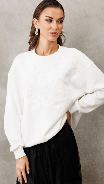 BUTER Джемпер 3214  Молочный 