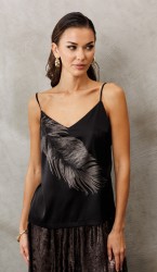  Блузка 3224 Черный + бронза