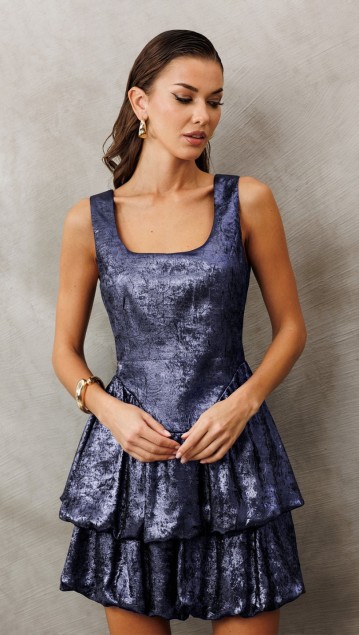 BUTER Блузка 3225 Синий перламутр фото 5