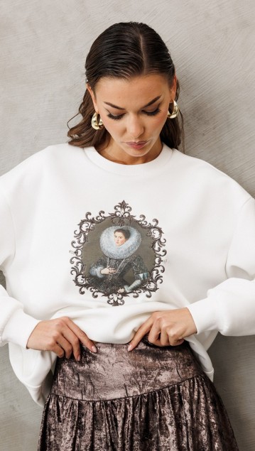 BUTER Джемпер 3231 Молочный фото 3