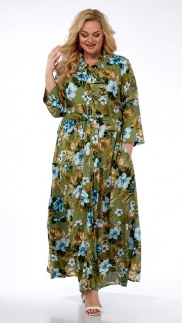 celentano Платье 5005-1 оливковый фото 4