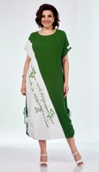  Платье 1957 Зелень