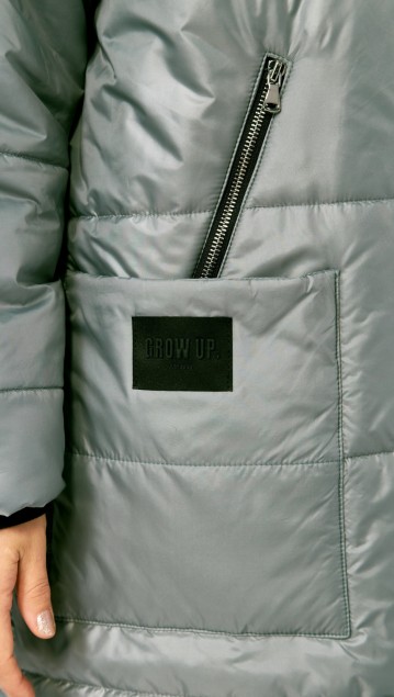 DIAMANT Пальто 2129 Серый фото 5