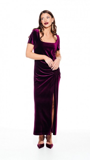 Elletto Платье 1109 Баклажан фото 5
