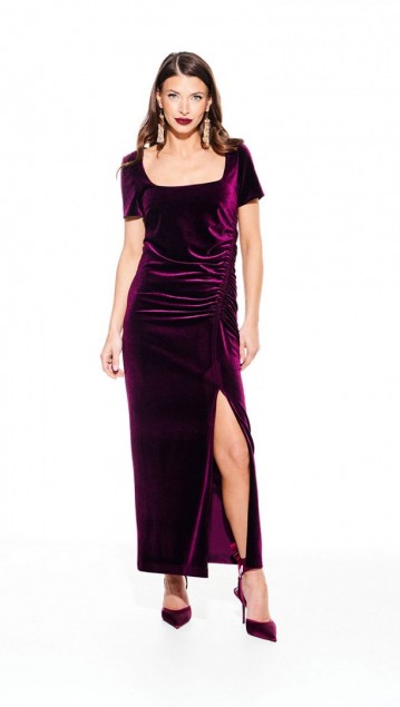 Elletto Платье 1109 Баклажан фото 2