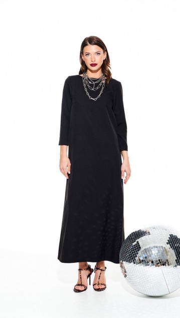 Elletto Платье 1117 Черный фото 6