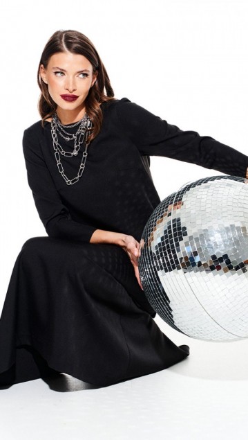 Elletto Платье 1117 Черный фото 4