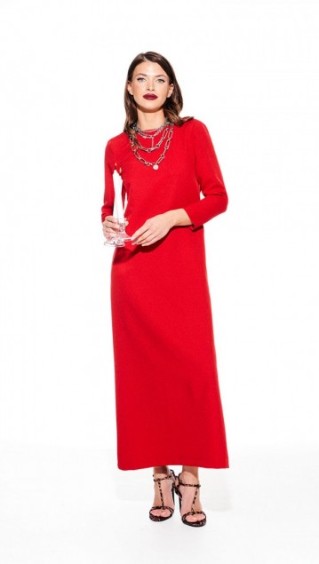 Elletto Платье 1117 Красный фото 4
