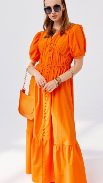 Elletto Платье 1901 Оранжевый фото 4