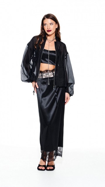 Elletto Юбка 2368 Черный 