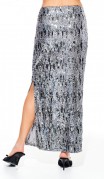 Elletto Юбка 2371 Серый фото 3