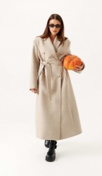  Пальто 3897  Бежевый