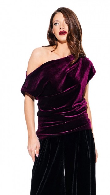 Elletto Блузка 3923 Баклажан фото 4