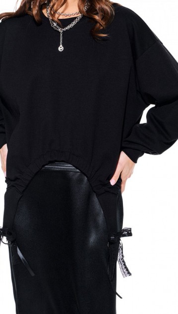 Elletto Джемпер 3929 Черный фото 5