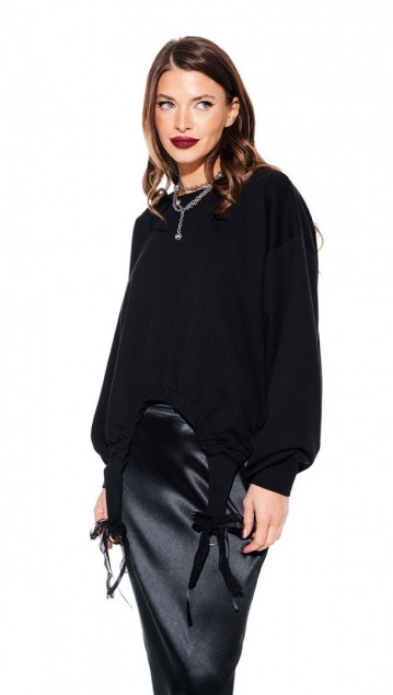 Elletto Джемпер 3929 Черный фото 2