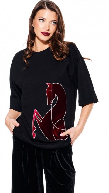 Elletto Джемпер 3937  Черный 